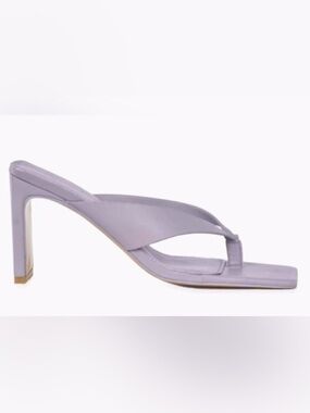 NEW Jonathan Simkhai Lupine Purple Evangeline Square Toed Heel Sandals Size 9.5